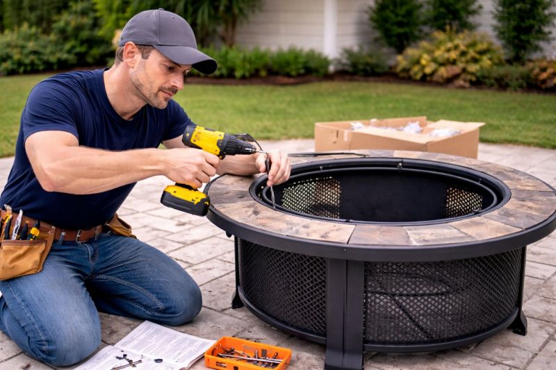 Charcoal Grill Assembly in Conroe, TX