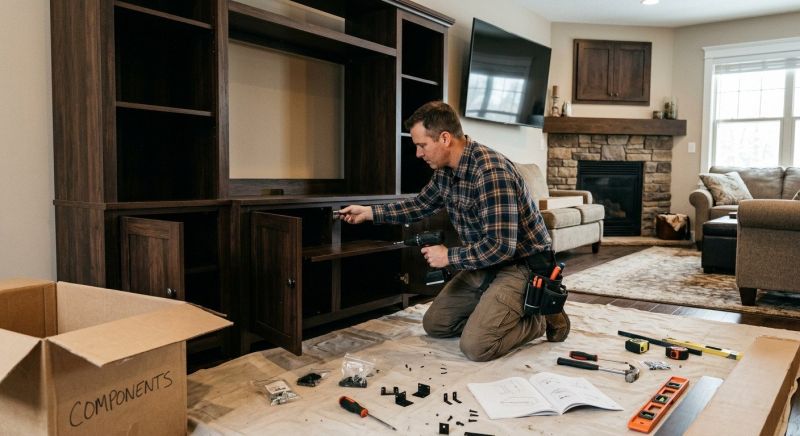 Entertainment Center Assembly in Kansas City, KS