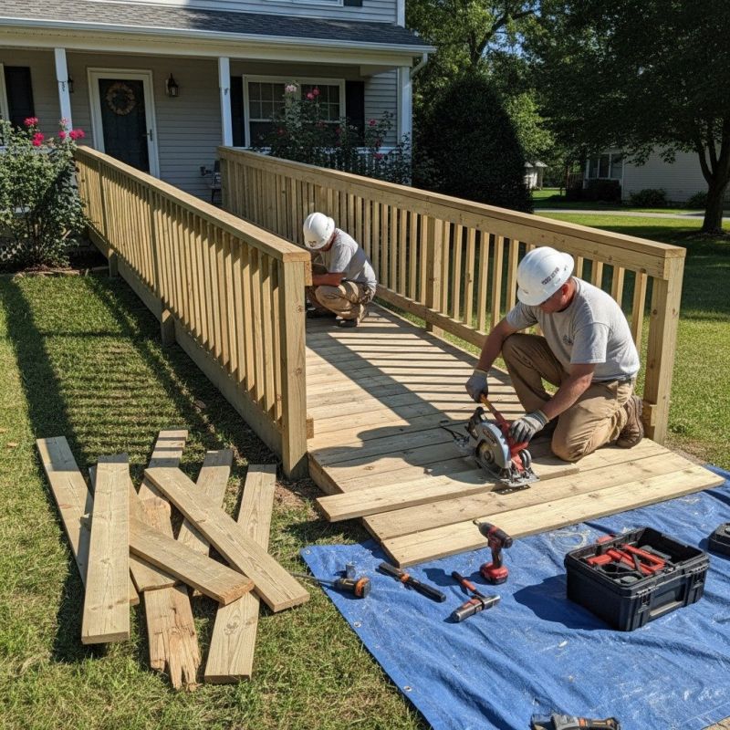 Wood Ramp Repair in Overland Park, KS